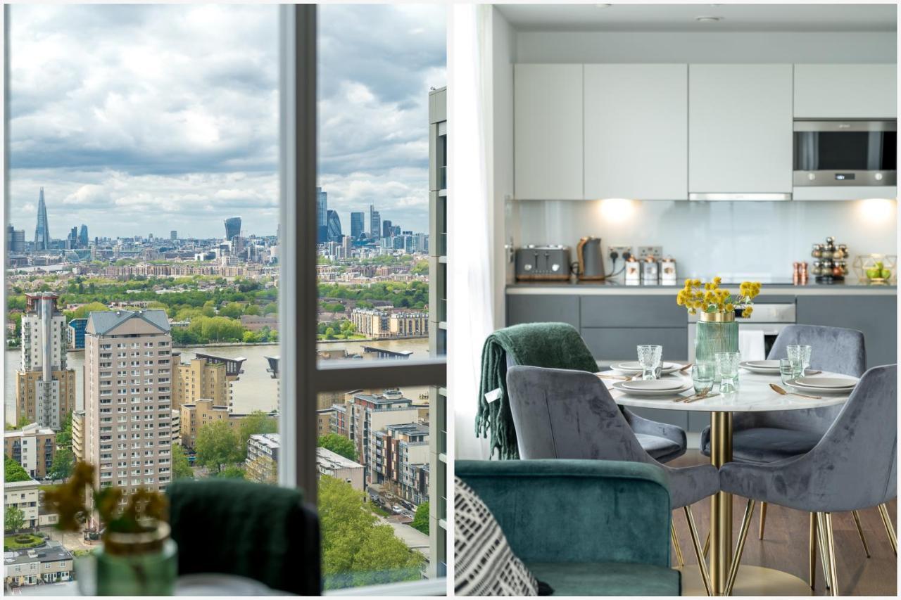 Luxurious Spacious 2Bed Suites Skyline River Views By Canary Wharf Londra Exterior foto